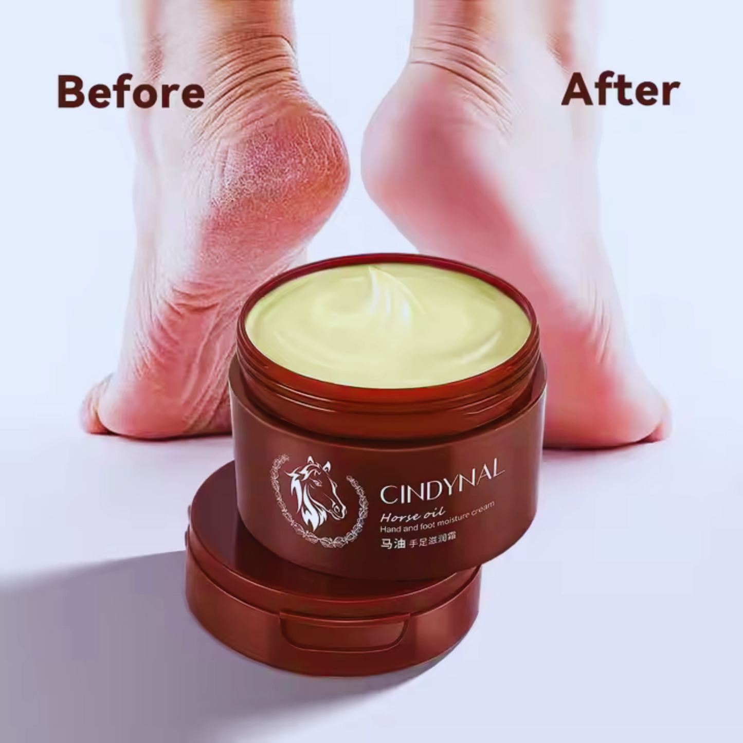 Luxury Foot Care Cream Skin Revitalizer Exfoliating Organic Horse Oil Hand and Foot Cream Lightening Creams - DermaFix Solutions